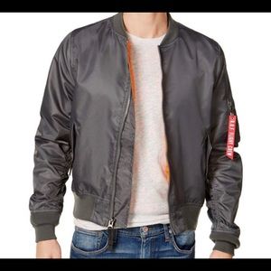 Gray Bomber Jacket